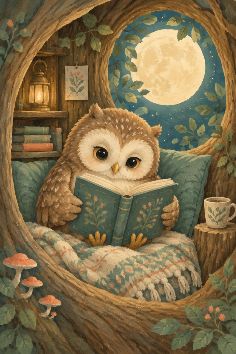 Ollie Reads by Moonlight 封面